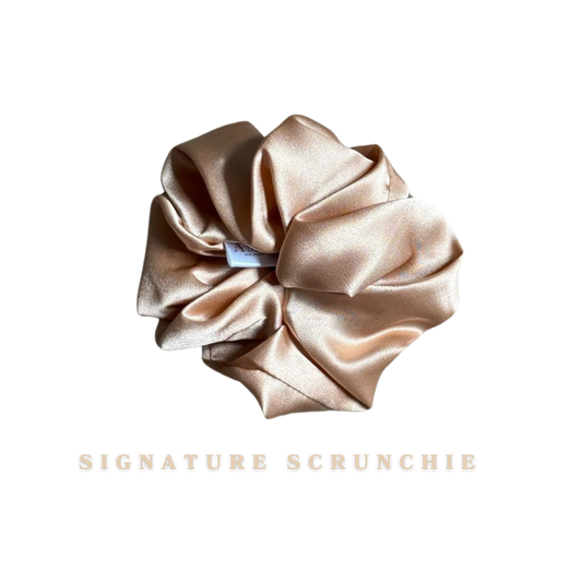 Silk Scrunchies | Champagne